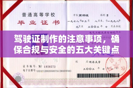 雷州驾驶证制作的注意事项，确保合规与安全的五大关键点